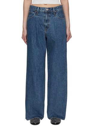 Main View - Click To Enlarge - SLVRLAKE - Abby Pleated Wide leg Jeans