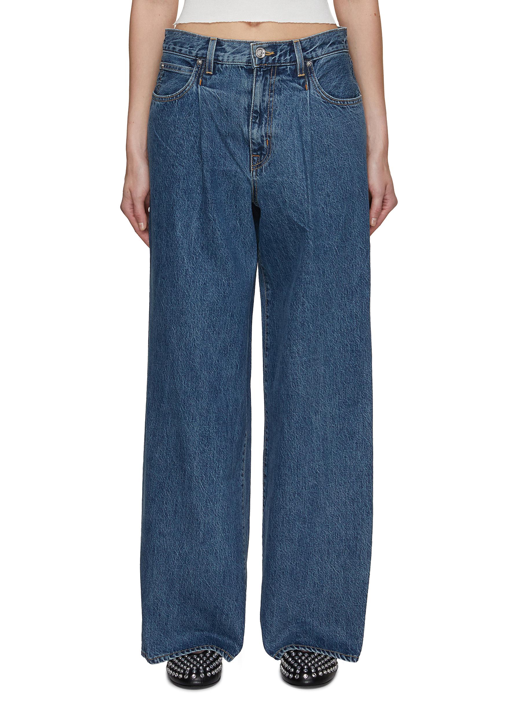 Abby Pleated Wide leg Jeans