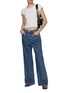 Figure View - Click To Enlarge - SLVRLAKE - Abby Pleated Wide leg Jeans