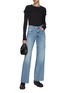 Figure View - Click To Enlarge - SLVRLAKE - Grace Distressed Straight Leg Jeans
