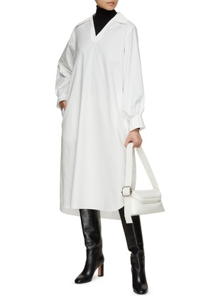 Figure View - Click To Enlarge - THE LOOM - Double Belt Shirt Dress