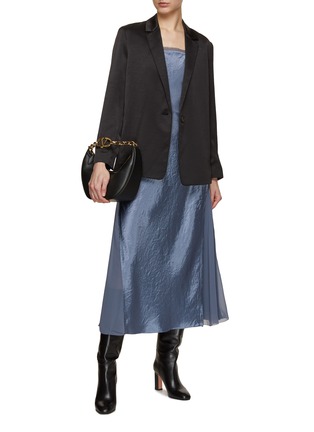 Vince Sheer Silk Paneled Long Slip Dress - Bergdorf Goodman