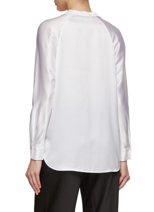 Back View - Click To Enlarge - VINCE - Band Collar Blouse