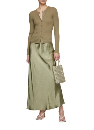 Figure View - Click To Enlarge - VINCE - Satin Maxi Skirt
