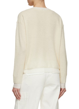 Back View - Click To Enlarge - VINCE - Double Layer Sweater