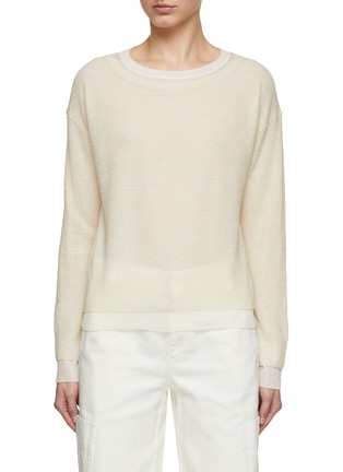 Main View - Click To Enlarge - VINCE - Double Layer Sweater