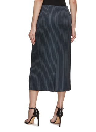 Back View - Click To Enlarge - VINCE - Pinstripe Lean Pencil Skirt