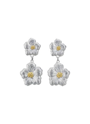Main View - Click To Enlarge - BUCCELLATI - Blossoms Rhodium-Plated Sterling Silver Gardenia Earrings
