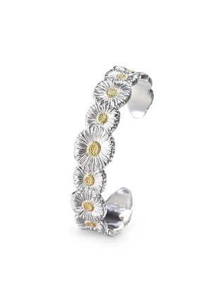 Detail View - Click To Enlarge - BUCCELLATI - Blossoms Rhodium-Plated Sterling Silver Daisy Bracelet — Size 160