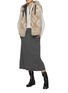 Figure View - Click To Enlarge - BRUNELLO CUCINELLI - Hooded Tribe Pattern Fur Gilet