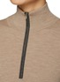  - BRUNELLO CUCINELLI - Monili Embellished Half Zip Top