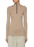 Main View - Click To Enlarge - BRUNELLO CUCINELLI - Monili Embellished Half Zip Top