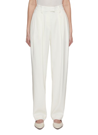Main View - Click To Enlarge - BRUNELLO CUCINELLI - Monili Embellishment Pleated Wool Pants