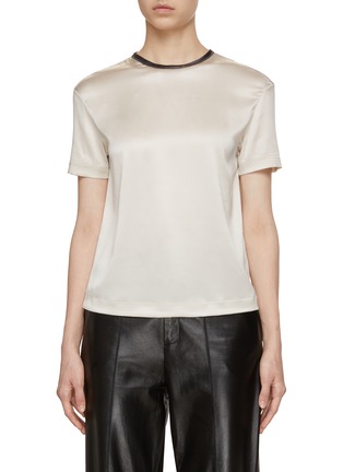 Main View - Click To Enlarge - BRUNELLO CUCINELLI - Monili Embellished Top