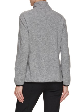 Back View - Click To Enlarge - BRUNELLO CUCINELLI - Quarter Zip Fleece Top