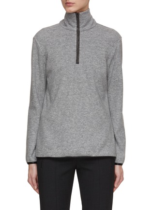 Main View - Click To Enlarge - BRUNELLO CUCINELLI - Quarter Zip Fleece Top