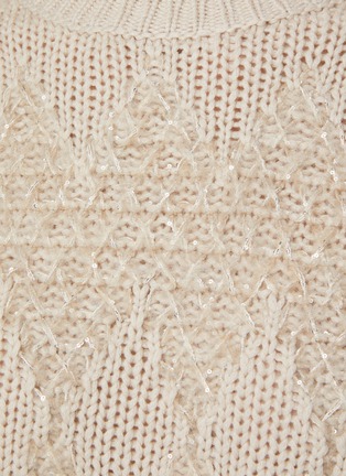  - BRUNELLO CUCINELLI - Sequined Diamond Wool Cashmere Silk Knit Sweater