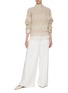 Figure View - Click To Enlarge - BRUNELLO CUCINELLI - Sequined Diamond Wool Cashmere Silk Knit Sweater