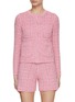 Main View - Click To Enlarge - BRUNO MANETTI - Four Pocktes Tweed Knit Cardigan