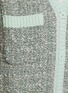  - BRUNO MANETTI - V-Neck Contrast Trim Tweed Knit Vest