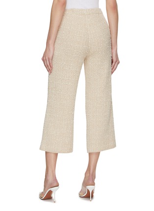 Back View - Click To Enlarge - BRUNO MANETTI - Cropped Tweed Knit Pants