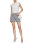 Figure View - Click To Enlarge - BRUNO MANETTI - Pailette Blend Tweed Shorts