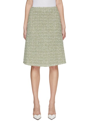 Main View - Click To Enlarge - BRUNO MANETTI - Pailette Blend Tweed Skirt