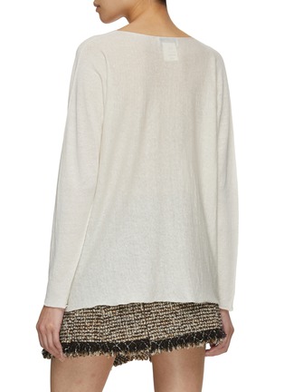 Back View - Click To Enlarge - BRUNO MANETTI - V-Neckline Cotton Knit Top