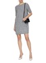 Figure View - Click To Enlarge - BRUNO MANETTI - Pailette Blend Tweed Dress