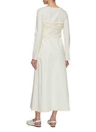 Back View - Click To Enlarge - RUOHAN - Chiara Long Sleeve Ruched Dress