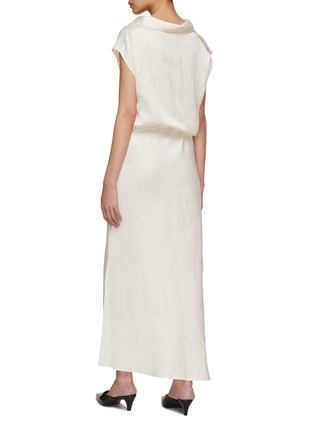 Back View - Click To Enlarge - RUOHAN - Cielo Asymmetric Maxi Dress