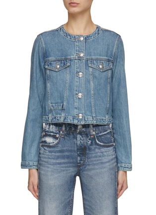 Main View - Click To Enlarge - RAG & BONE - Cora Cropped Denim Jacket