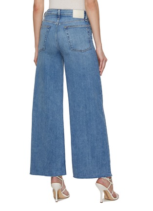 Back View - Click To Enlarge - RAG & BONE - Sofie Cropped Wide Leg Jeans