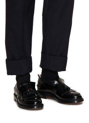 Figure View - Click To Enlarge - THOM BROWNE  - Goodyear Tasseled Leather Loafers