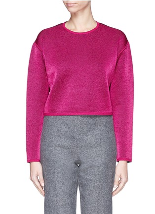 Main View - Click To Enlarge - ALEXANDER WANG - Double face knit sweater