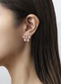 Detail View - Click To Enlarge - MIO HARUTAKA - Sakura 18K Rose Gold Diamond Pink Sapphire Single Earring