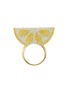 Main View - Click To Enlarge - MIO HARUTAKA - Lemon 18K Gold Diamond and Yellow Sapphire Ring