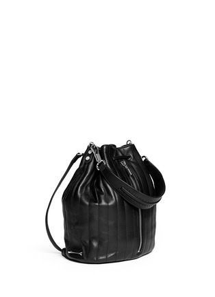 Front View - Click To Enlarge - ELIZABETH AND JAMES - 'Sling' quilted leather bucket bag 