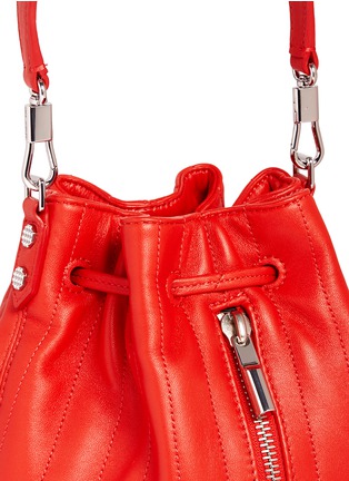 Detail View - Click To Enlarge - ELIZABETH AND JAMES - 'Cynnie' mini quilted leather bucket bag