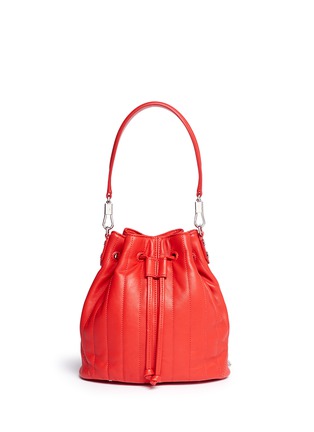 Back View - Click To Enlarge - ELIZABETH AND JAMES - 'Cynnie' mini quilted leather bucket bag