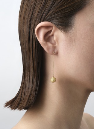 Detail View - Click To Enlarge - MIO HARUTAKA - BonBon 18K Rose Gold Yellow Sapphire Single Drop Earring