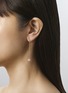 Detail View - Click To Enlarge - MIO HARUTAKA - BonBon 18K Rose Gold Pink Sapphire Single Drop Earring