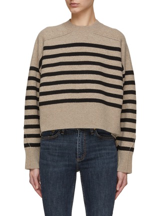 Main View - Click To Enlarge - RAG & BONE - Brideget Stripe Knit Sweater