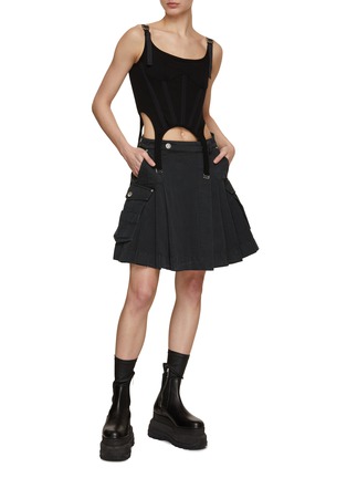 Figure View - Click To Enlarge - DION LEE - Cargo Pleated Skirt