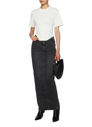Figure View - Click To Enlarge - DION LEE - Workwear Corset T-Shirt