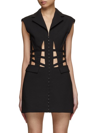 Main View - Click To Enlarge - DION LEE - Cage Corset Dress