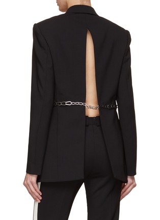 Back View - Click To Enlarge - DION LEE - Chain Link Single Breasted Blazer