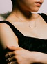 Detail View - Click To Enlarge - MILAMORE - Kintsugi Float Pavé Diamond 18K Gold Necklace — 45cm