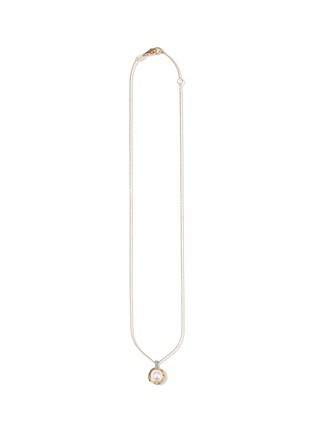 Main View - Click To Enlarge - MILAMORE - Kintsugi EN Diamond Akoya Pearl 18K Gold Necklace — 40cm