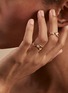 Detail View - Click To Enlarge - MILAMORE - Kintsugi II Diamond 18K Gold Ring — US 6.5